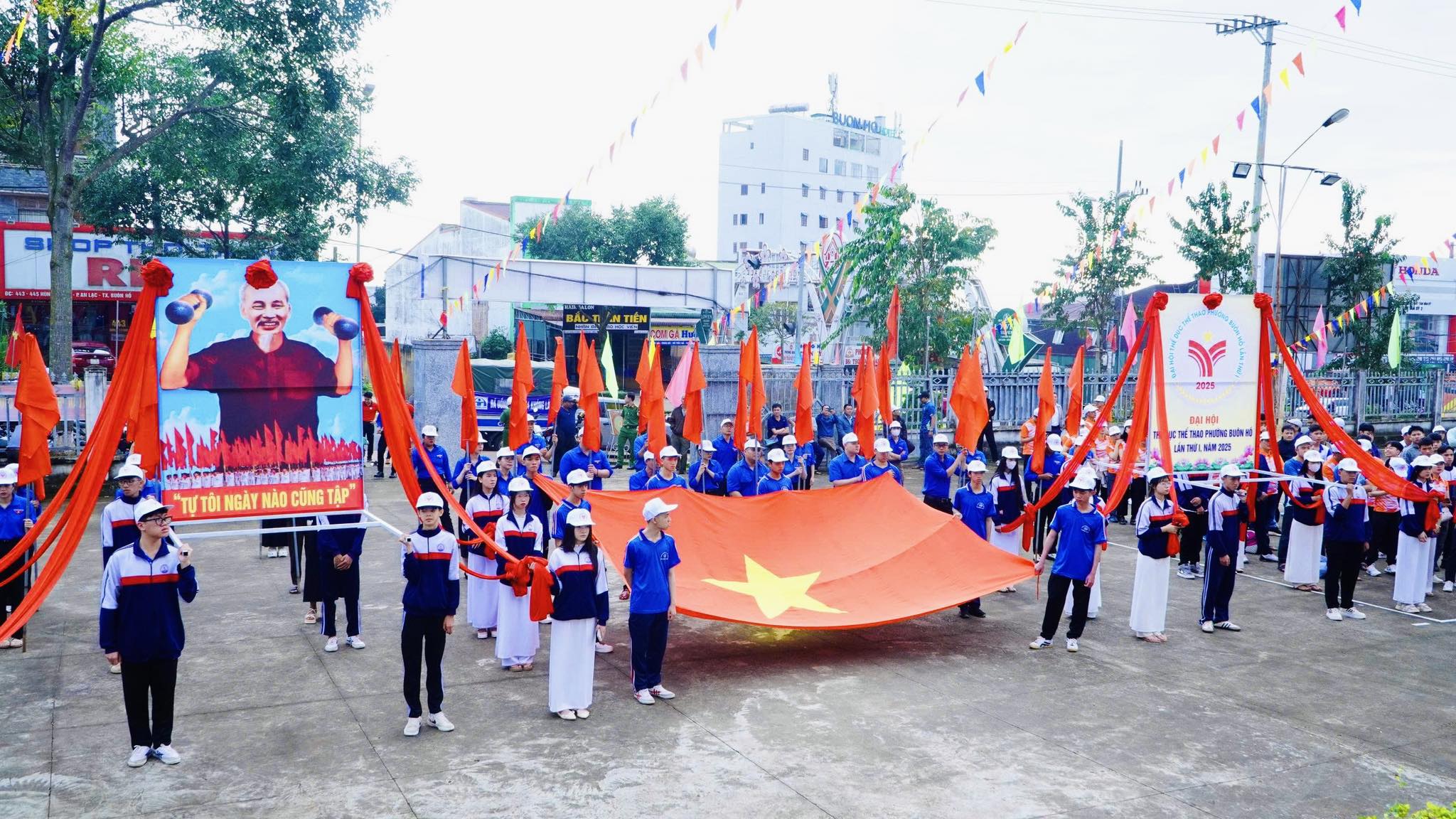 Đại hội TDTT phường Buôn Hồ lần thứ I năm 2025: Lan tỏa sức mạnh đoàn kết